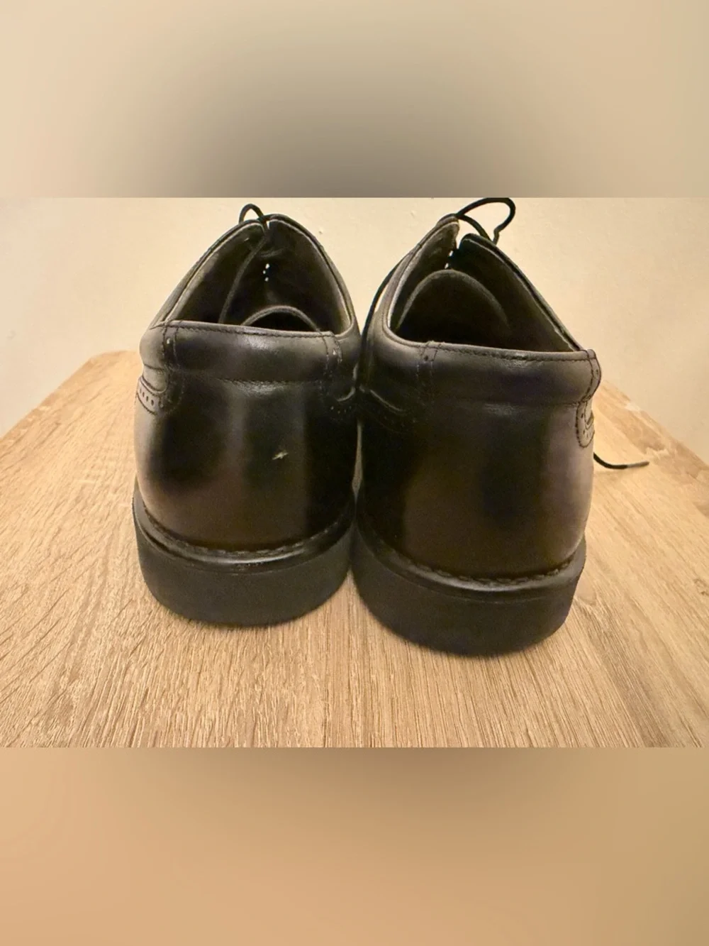 Rockport Dressports Oxford Men's Dress Shoes Size 111/2 Leather Black Comfy!